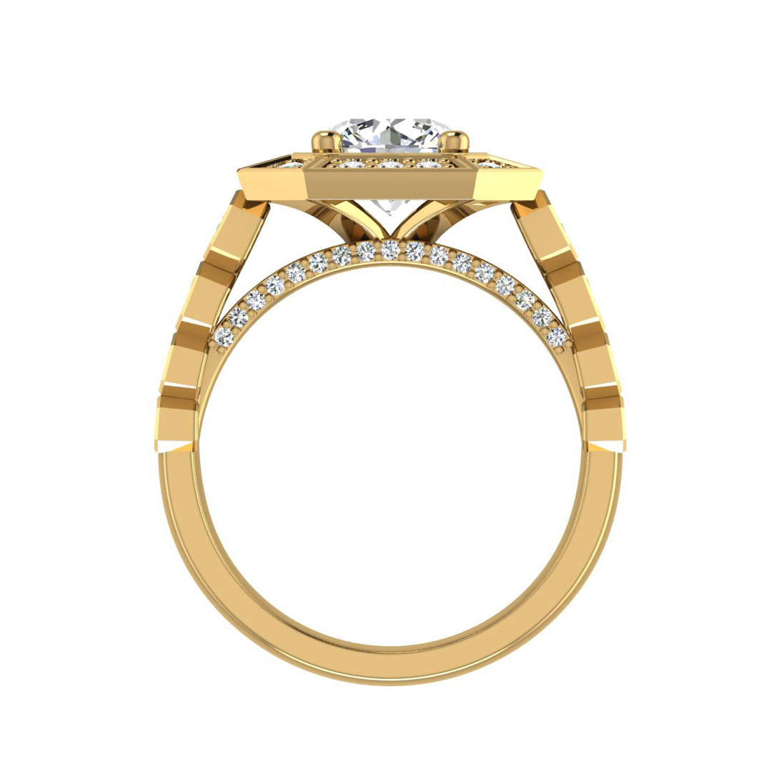 Leyla Halo Engagement Ring